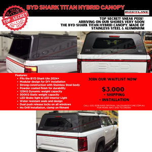 Sneak Peek - it's almost here the BYD Shark Titan Hybrid Canopy