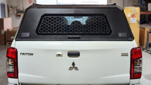 Mitsubishi TRITON MQ MR DC 2015-2023 BLACK TITAN HYBRID CANOPY - Stainless Steel Alloy Modular