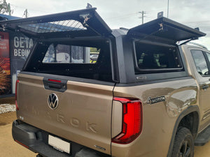 VW AMAROK (All New) DC 2023+ BLACK TITAN HYBRID CANOPY - Stainless Steel Alloy Modular