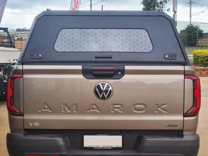 VW AMAROK (All New) DC 2023+ BLACK TITAN HYBRID CANOPY - Stainless Steel Alloy Modular